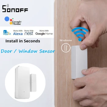 1-30PCS SONOFF DW2 WiFi сензор за врата прозорец човешки детектор домашна сигурност заключване аларма чрез eWeLink контрол с Alexa Google Home