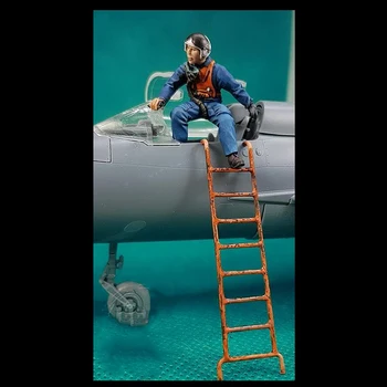1/48 модерен екипаж човек включва стълба Смола фигура Модел комплекти Миниатюрни gk Unassembly Unpainted