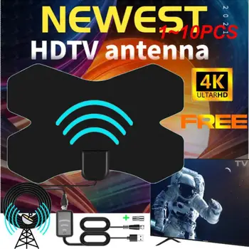 1 ~ 10PCS вътрешен 3000 мили X HDTV антена 4K цифрова антена TV въздушен приемник с усилвател DVB-T2 ISDB-T ATSC сателитна чиния