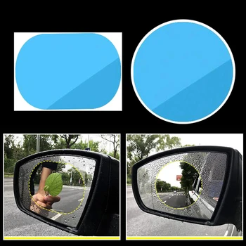 1 двойка кола странично огледало дъждоустойчив филм авто екстериор прозорец за обратно виждане защитно стъкло филм дъжд протектор ясно зрение кола стикер