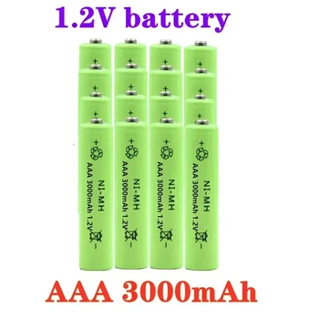 100% Нова 1.2v NIMH AAA батерия 3000mah акумулаторна батерия ni-mh батерии AAA акумулаторна батерия за играчка за дистанционно управление 0