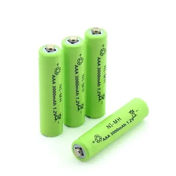 100% Нова 1.2v NIMH AAA батерия 3000mah акумулаторна батерия ni-mh батерии AAA акумулаторна батерия за играчка за дистанционно управление 3