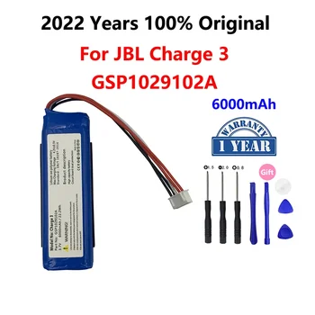 100% оригинална 6000mAh резервна батерия за JBL заряд 3 заряд3 2015 2016 версия пакет високоговорител GSP1029102A Bateria