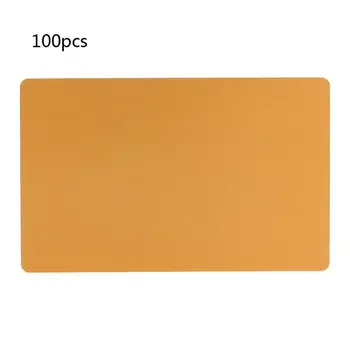100Pcs празен гравиран DIY персонализиран метал гладък бизнес визитни картички алуминиева сплав визитка дисплей 2