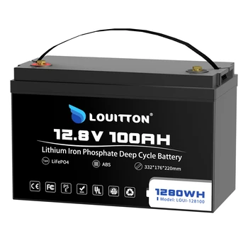 12V LiFePO4 батерия 200AH литиево-желязо фосфатна батерия вградена BMS за RV Система за генериране на слънчева енергия в режим на готовност