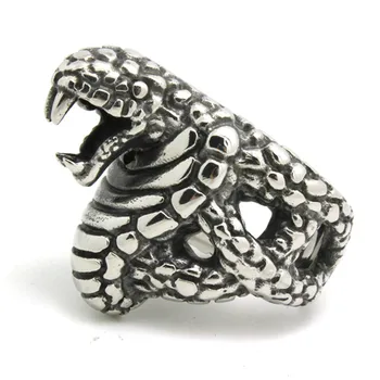 1pc Мъжко момче готин дизайн пънк стил животински пръстен 316L неръждаема стомана Biker пръстен 1