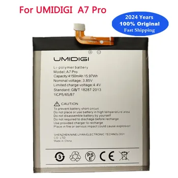 2023 Години Нова 4150mAh оригинална батерия за UMI UMIDIGI A7 Pro A7Pro Батерия за телефон Bateria В наличност + номер за проследяване