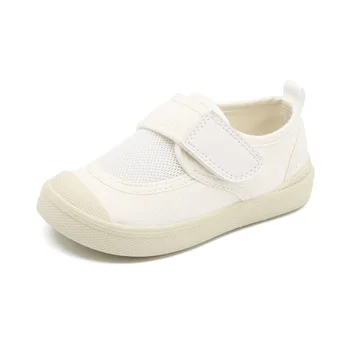 2023 Детски платнени обувки Бебешка детска градина Тънки платнени обувки Дишаща мрежа Мека подметка Вътрешна обувка 5
