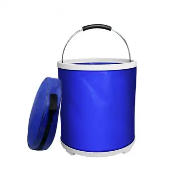 20L преносима кофа външна чанта за съхранение на вода водоустойчива водна чанта за риболов преносима сгъваема кофа за кола 2