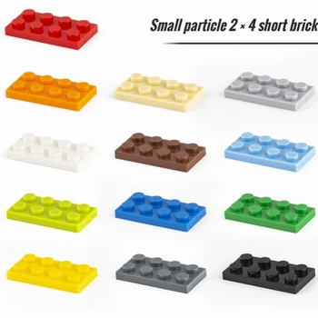 25pcs малки частици 3020 2x4 плоча градивен блок плоски DIY части Buildmoc съвместим монтаж частици творчески подарък играчки