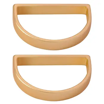 2Pcs метална златна салфетка притежател катарами прост стил лесен за използване елегантен коледен таблица декорация модерен салфетка пръстен