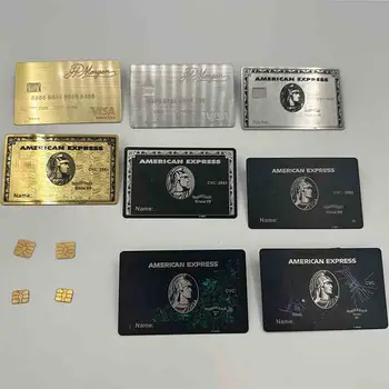 4428 Персонализирана висококачествена НОВА RFID метална карта безконтактна карта NFC визитка метална с подаръчна кутия