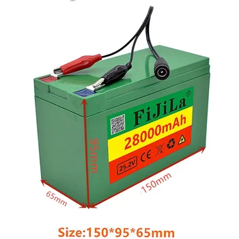 6s3p 24V 28.0Ah 18650 батерия литиева батерия 25.2V 28000mAh електрически велосипеден мотопед / електрическа / Li ion батерия със зарядно устройство 3