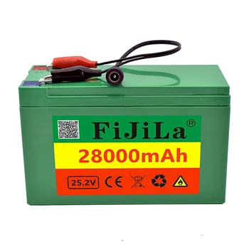 6s3p 24V 28.0Ah 18650 батерия литиева батерия 25.2V 28000mAh електрически велосипеден мотопед / електрическа / Li ion батерия със зарядно устройство 4