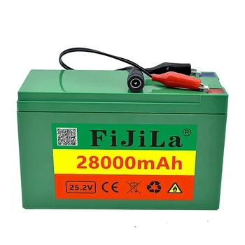 6s3p 24V 28.0Ah 18650 батерия литиева батерия 25.2V 28000mAh електрически велосипеден мотопед / електрическа / Li ion батерия със зарядно устройство 5
