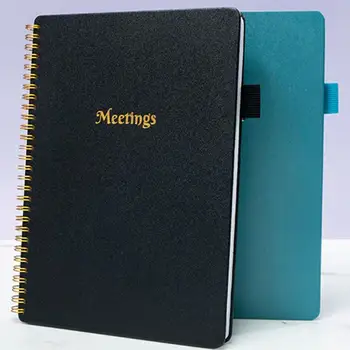 A5 Notebook Premium Loose-leaf Notepad with Pen Slot Weekly Planner Stationery Gift for Organized Scheduling Thickened Paper
