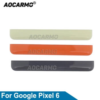 Aocarmo За Google Pixel 6 Черен розов капак на горната рамка Резервна част 0