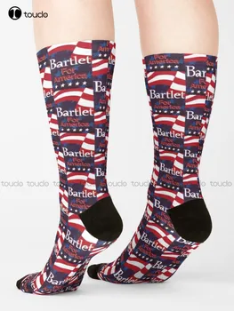 Bartlet For America кампания плакат чорапи софтбол чорапи жени персонализирани потребителски 360 ° цифров печат подарък Harajuku колоритен