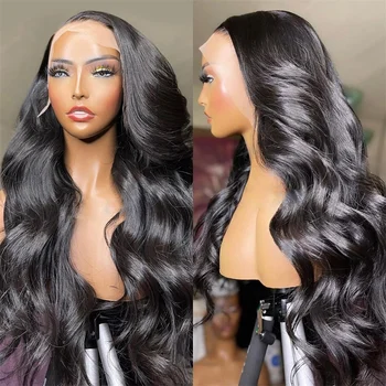 Body Wave Lace Front Wig Human Hair Pre Plucked 13x6 Hd Lace Frontal Wig Бразилски перуки за коса за жени 13x4 Дантелена фронтална перука 180