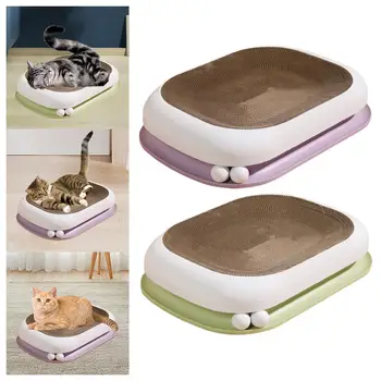 Cat Scratcher Bed Nonslip Durable Lounge for Indoor Cats Kitten Training Toy 3