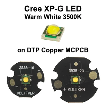 Cree XP-G топло бяло 3500K SMD 3535 LED емитер фенерче DIY крушка жълта светлина