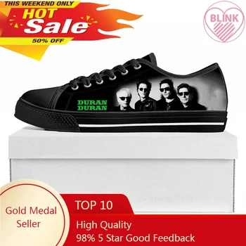 Dance Rock Band Duran Fashion Low Top High Quality Sneakers Mens Womens Teenager Canvas Sneaker Couple Shoes Custom Shoe