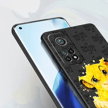 Disney Lion King сладък калъф за телефон Simba за Xiaomi Mi 13 12 9 11 10T Lite Note10 9T 12T 12S 13 Pro 10A CC9 силиконов черен капак 1