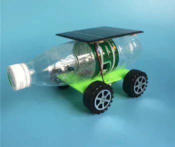 DIY слънчева играчка кола, воден камион, малка технология, малко изобретение, детски модел за ръчна работа за опазване на околната среда