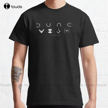 Dune Logos : Вдъхновен от Dune Classic T-Shirt Custom Aldult Teen Unisex Digital Printing Tee Shirt Fashion Funny New Xs-5Xl