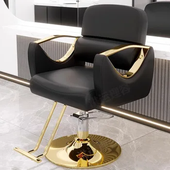 Facial въртящ се бръснарски стол красота маникюр офис работен бръснарски стол шампоан ергономичен Silla Barberia нокти салон оборудване