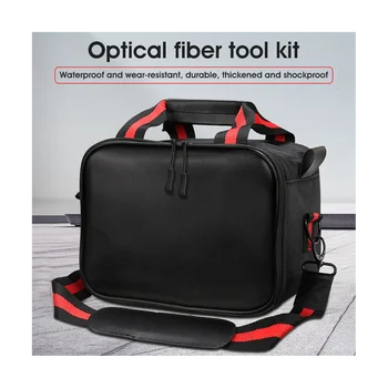 FTTH Комплект инструменти за оптични влакна чанта за VFL електромер, оптичен електромер, писалка за червена светлина, чанта за съхранение на мрежови инструменти