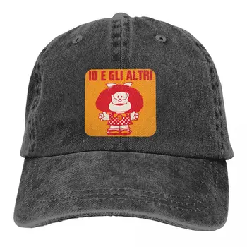 Io E Gli Altri бейзболна шапка Мъжки шапки Защита на козирката на жените Snapback Mafalda Cartoon Caps