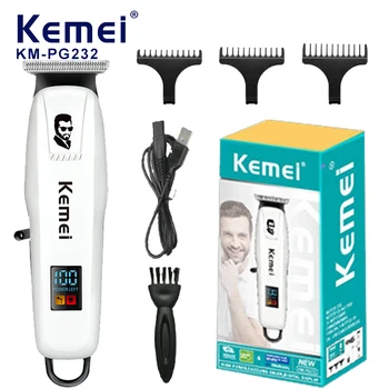 Kemei Професионална машина за рязане на коса Електрическа машинка за подстригване Акумулаторен тример за мъже Акумулаторна самобръсначка Стайлинг инструмент KM-PG232