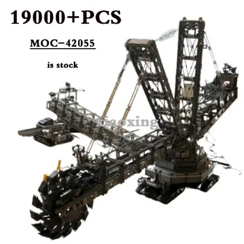 MOC-42055 288 Голям добив въглища багер инженерен кран 19000 + бр висока трудност градивен блок играчка DIY подарък за рожден ден 42055