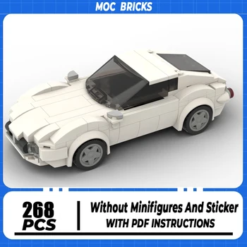Moc Строителни тухли Супер спортен автомобил Модел Шампион Технология за скоростни автомобили Модулни блокове Конспекционна играчка DIY комплект монтаж подарък