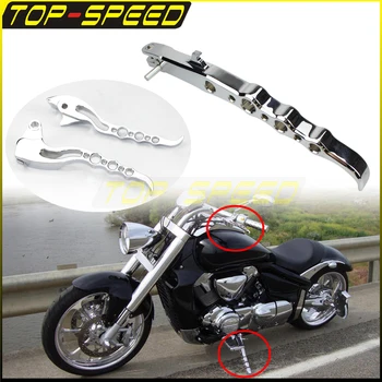 Motorbike Exotic Kickstand Вратички Спирачен съединител Лост за спирачен съединител за булевард Suzuki M109R 2006-2016 Комплект за ръчно управление на странична стойка