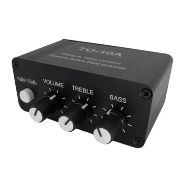 NE5532 Двоен OP усилвател Преден аудио усилвател TO-10A Стерео тръбен предусилвател Treble Mid Bass Tone Control черен 1 бр.