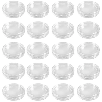 NEW-20 бр малки кръгли прозрачни пластмасови капсули за монети кутия 40Mm