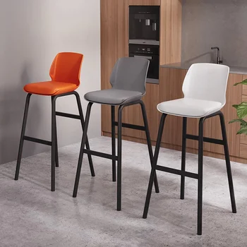 Nordic бар столове модерен прост хол светлина луксозни столове за хранене бар столове облегалки кухненски брояч