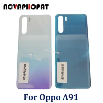 Novaphopat за Oppo A91 батерия врата капак заден корпус 
