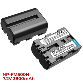 NP-FM500H 2Pack подмяна на батерията 3800mAh за Sony Alpha A57 / A58 / A65 / A68 / A77 / A99 / A100 / A200 / A300 / A500 。 Съвместим с оригинала