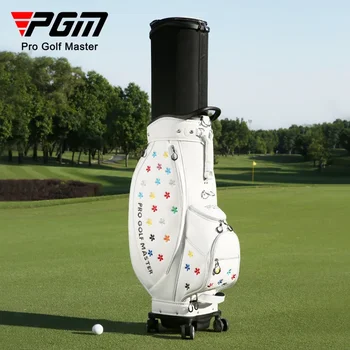PGM голф чанта Дамска телескопична чанта Четири колела плосък тласък въздух изпратени висок клас бродерия