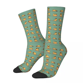 Pug йога чорапи Harajuku супер меки чорапи всички сезонни дълги чорапи аксесоари за унисекс подарък за рожден ден