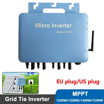 Pure Sine Wave Micro Grid Tie Inverter MPPT Solar PV Grid Tie System for Home Use 1200W 1300W 1400W 1500W Solar Inverter