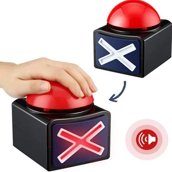 Squeeze Sound Box Game Отговор Зумер Електронно звучене Toy Show Звуков бутон Парти Звучене (без батерия)