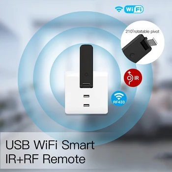 Tuya Smart RF IR дистанционно управление WiFi USB захранване Smart Home за климатик TV LG TV Поддръжка Alexa, Google Home 4