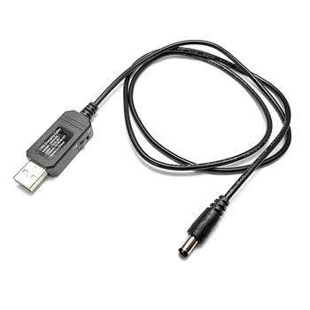 USB DC 5V до 12V стъпка нагоре захранващ кабел USB към DC 12V адаптер с DC жак USB Boost конвертор за LED индикатор WIFI рутер
