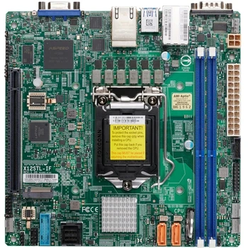 X12STL-IF За Supermicro C252 LGA1200 64GB DDR4-3200MHz M.2 6XSATA3 Mini-ITX сървър дънна платка работи перфектно бърз кораб 2