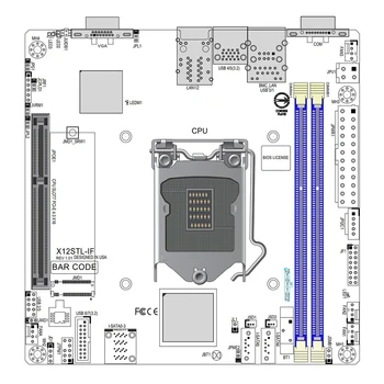 X12STL-IF За Supermicro C252 LGA1200 64GB DDR4-3200MHz M.2 6XSATA3 Mini-ITX сървър дънна платка работи перфектно бърз кораб 3