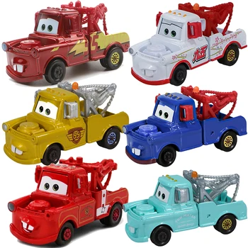 Автомобили Disney Pixar Cars 2 3 Toy Mater Светкавица McQueen 1:55 Diecast превозни средства Метален модел кола играчки момче рожден ден